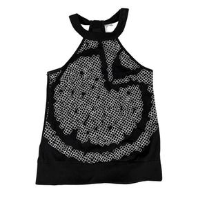 Nomis patterned open neck halter